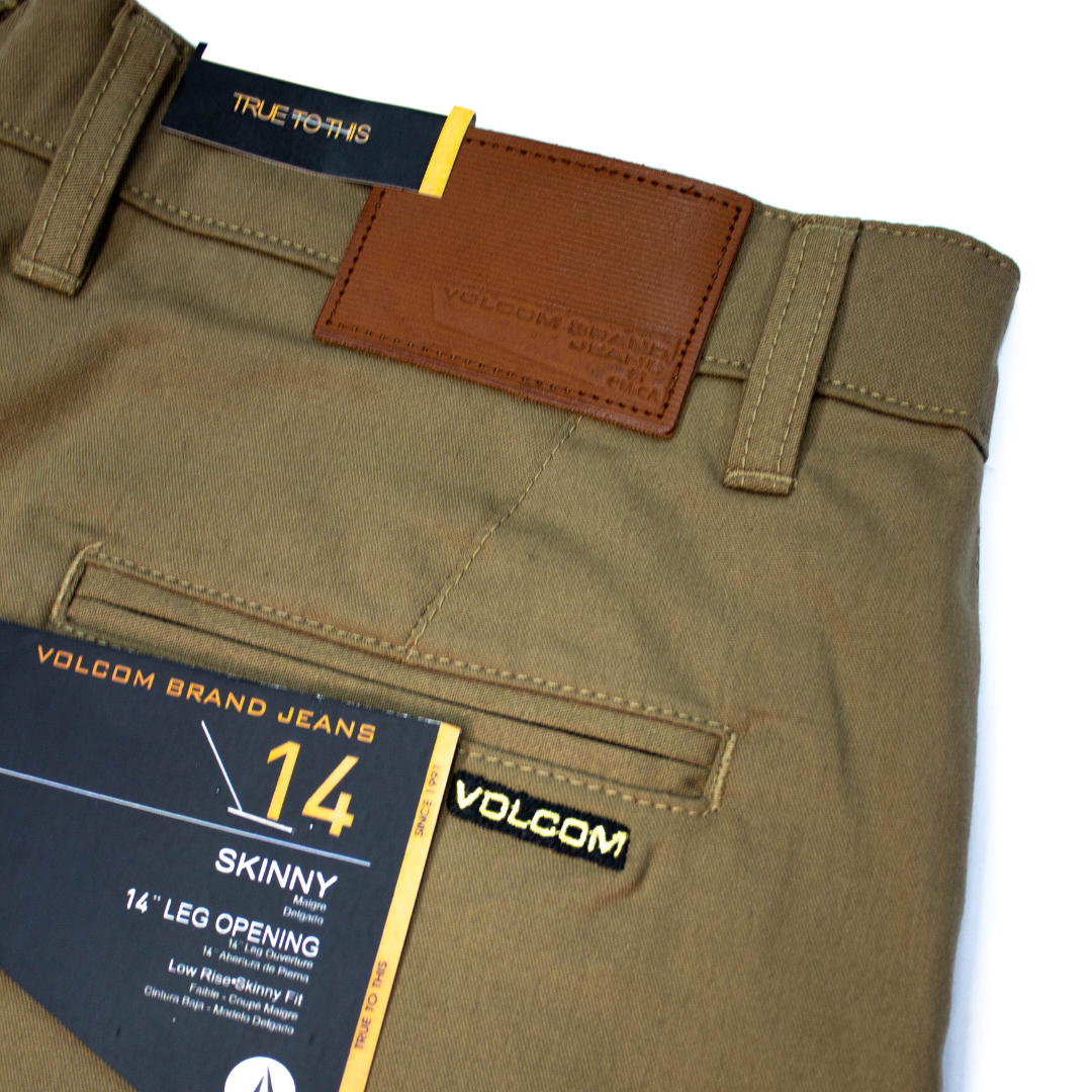 Short Casual Volcom Beige Caqui - Imagen 3